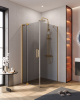 Душевой уголок CEZARES SLIDER-AH-1-90-80/90-GRIGIO-BORO - Gidratop.ru изображение