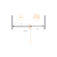 Душевая дверь CEZARES URBAN-B-12-110-C-NERO - Gidratop.ru изображение