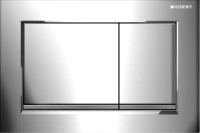 Клавиша Geberit Omega Type 30 115.080.KH.1, глянцевая, матовый хром - Gidratop.ru изображение