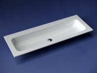 Раковина накладная мебельная Grace прямоугольная, без отверстия под смеситель 1210x457x137 мм, цвет белый, арт. CN7016wx - Gidratop.ru изображение