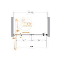 Душевая дверь CEZARES ECO-O-BS-12-80-C-Cr - Gidratop.ru изображение