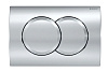 Смывная клавиша Geberit Delta01 для двойного смыва глянцевый хром (115.107.21.1) - Gidratop.ru изображение