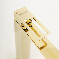 LUCE Смеситель для накладных раковин, без донного клапана, золото LUC-LMC-ORO-W0 - Gidratop.ru изображение