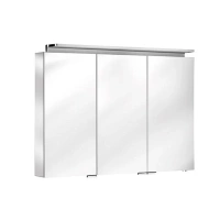 Зеркальный шкаф Keuco Royal L1 13604171302, 100 см, с подсветкой, алюминий серебристый - Gidratop.ru изображение