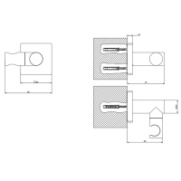 GESSI Rilievo держатель для душевой лейки поворотный, цвет: хром - Gidratop.ru изображение