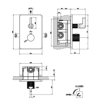 GESSI INCISO термостатический смеситель на 1 источник (внешняя часть), цвет: хром - Gidratop.ru изображение