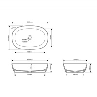 Раковина накладная ABBER Stein AS2633 белая матовая - Gidratop.ru изображение