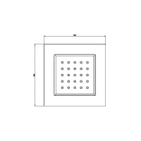 GESSI встраиваемая часть для поворотной боковой форсунки - Gidratop.ru изображение