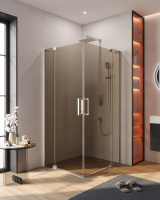 Душевой уголок CEZARES SLIDER-AH-2-70/80-100/110-BR-Cr - Gidratop.ru изображение
