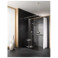 Штора для ванной Keuco Plan 14943000130, 300 х 180 см, белый/16 люверсов - Gidratop.ru изображение