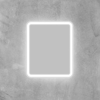 Зеркало с встроенным светильником и кнопочным выключателем SPC-MAR-500-600-LED-BTN, 12W, 220-240V, 500x30x600 - Gidratop.ru изображение