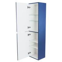 DUET Шкаф подвесной с двумя распашными дверцами с доводчиками, с двумя полками, универсальный, Sapfiro, 400x300x1500, DUET-1500-2A-SC-SPF-P - Gidratop.ru изображение