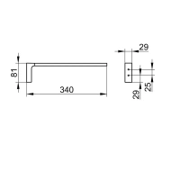 Полотенцедержатель Keuco Edition 11 11122030000, 34 см, цвет бронза шлифованная - Gidratop.ru изображение