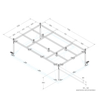 Металлический каркас для акриловой ванны CEZARES PLANE_DUO-MF - Gidratop.ru изображение