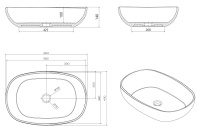 Раковина накладная прозрачная ABBER Kristall AT2805Onyx черная - Gidratop.ru изображение