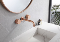 Смеситель ABBER Wasser Kreis AF81122MRG для раковины скрытого монтажа, розовое золото матовое - Gidratop.ru изображение