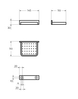 MAXIMA CZR-F-8919 Мыльница, 400x330x330 - Gidratop.ru изображение