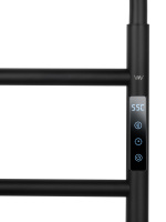 Полотенцесушитель электрический WONZON & WOGHAND WISMAR, Черный матовый (WW-AL201-MB) - Gidratop.ru изображение