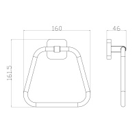 Кольцо для полотенец WONZON & WOGHAND STILL, Хром (WW-6613) - Gidratop.ru изображение