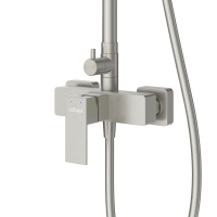 SLIDER-CD-IN Душевая стойка со смесителем, сатин - Gidratop.ru изображение