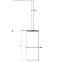 GESSI INCISO ершик напольный, цвет: finox - Gidratop.ru изображение