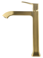 Смеситель для раковины высокий WONZON & WOGHAND FLEX, Брашированное золото (WW-88019072-BG) - Gidratop.ru изображение