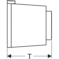 Клавиша смыва Geberit Type 01 дистанционная, альпийский белый, 116.049.11.1 - Gidratop.ru изображение