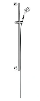Душевой гарнитур Keuco IXMO штанга 80 см, квадратные розетки, хром, 59587010922