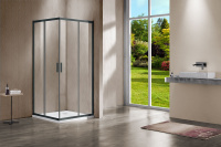 Душевой уголок Garda VSS-1G8010CLGM, 1000*800, вороненая сталь, стекло прозрачное - Gidratop.ru изображение