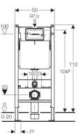 Инсталляция Geberit Duofix UP182 111.153.00.1 для унитаза - Gidratop.ru изображение
