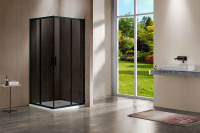 Душевой уголок Garda VSS-1G1212CGB, 1200*1200, черный, стекло тонированное - Gidratop.ru изображение
