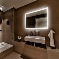 Зеркало ABBER See AG6107SXL-1.2 с подсветкой, сенсорный выключатель, диммер - Gidratop.ru изображение