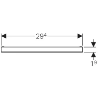 Декоративный элемент для душевого трапа, под плитку Geberit 154.338.00.1, ширина 29,4 см - Gidratop.ru изображение