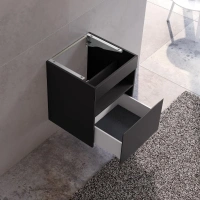 Тумба под раковину Keuco Stageline 32842970000, 50 см, 1 ящик, цвет вулканит матовый - Gidratop.ru изображение