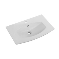 раковина из искусственного мрамора 50193 Bianco, 75x52x1,5 - Gidratop.ru изображение