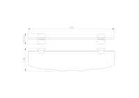 Стеклянная полка для ванной WONZON & WOGHAND PORTO, Хром (WW-1701) - Gidratop.ru изображение
