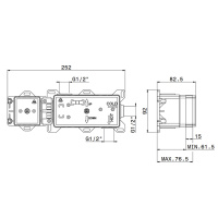 Newform Встраиваемая часть душ. смесителя на 2 выхода 1/2" (замена 31030.00.000) - Gidratop.ru изображение