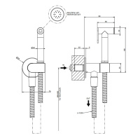 Gessi гигиенический душ, шланг 1250 мм, цвет Finox Brushed Nickel - Gidratop.ru изображение
