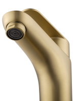 Смеситель для раковины WONZON & WOGHAND ALFA, Брашированное золото (WW-A40202-BG) - Gidratop.ru изображение