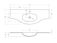 Стеклянная раковина 82411 Extra-light, 138x52 - Gidratop.ru изображение