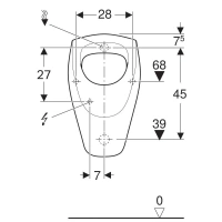 Писсуар Geberit Renova 235300000, цвет белый - Gidratop.ru изображение