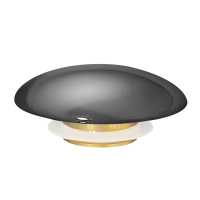 Накладка на слив для раковины ABBER AC0014GS серебро, керамика - Gidratop.ru изображение