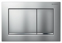 Клавиша Geberit Omega Type 30, 115.080.JQ.1, с легкоочищаемой поверхностью, лакированный матовый хром/глянцевый хром - Gidratop.ru изображение