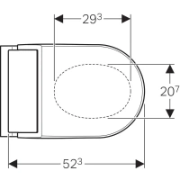 Электронный унитаз-биде Geberit AquaClean Tuma Comfort 146.310.11.1 приставной, альпийский белый - Gidratop.ru изображение