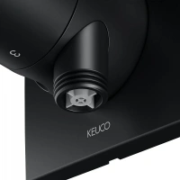 Переключатель потоков Keuco Ixmo 59549370202 на 3 потребителя, выводом для шланга и держателем лейки DN 15, черный матовый - Gidratop.ru изображение