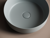 Умывальник чаша накладная круглая (цвет Антрацит Матовый) Element 390x390x120мм - Gidratop.ru изображение