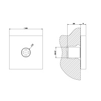 Gessi Body Jets боковая форсунка с распылителем, цвет: хром - Gidratop.ru изображение