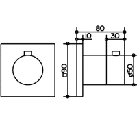 Душевая система Keuco Ixmo 59602010002, термостатическая, на 2 потребителя, цвет хром - Gidratop.ru изображение