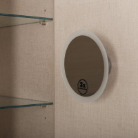 VAGUE Колонна подвесная с двумя распашными дверцами, реверсивная 44322 Bianco lucido, 30x38x130 - Gidratop.ru изображение