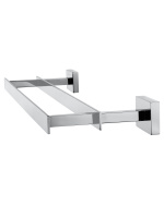Полотенцедержатель двойной WONZON & WOGHAND FLAT, Хром (WW-9711-45CM) - Gidratop.ru изображение
